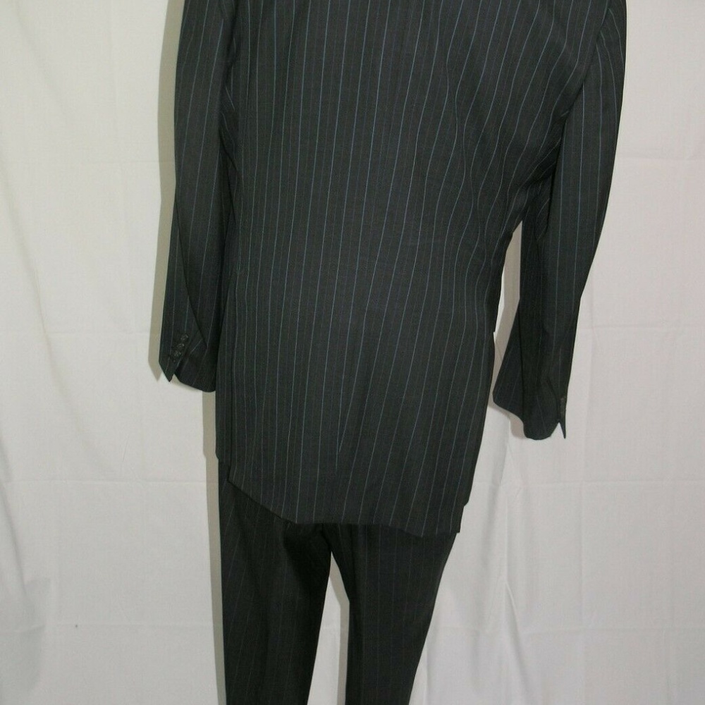 Mr. Ned Canvassed Custom Made Flat Front Dark Gra… - image 3